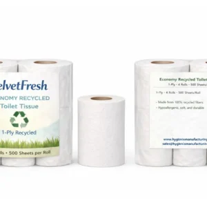 VelvetFresh 1 Ply Recyled 4 Rolls