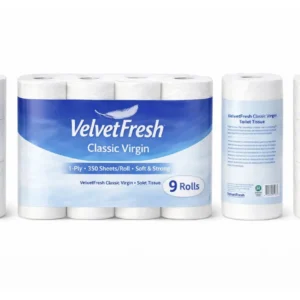 VelvetFresh 1 Ply virgin 9 Rolls